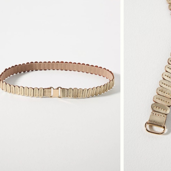 (NWT!) Gold Tabitha Stretch Belt - Picture 2 of 7